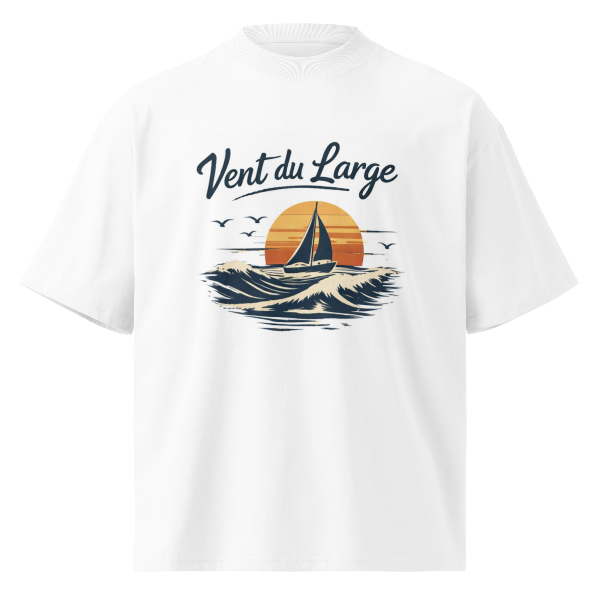 T-shirt col montant écologique unisexe