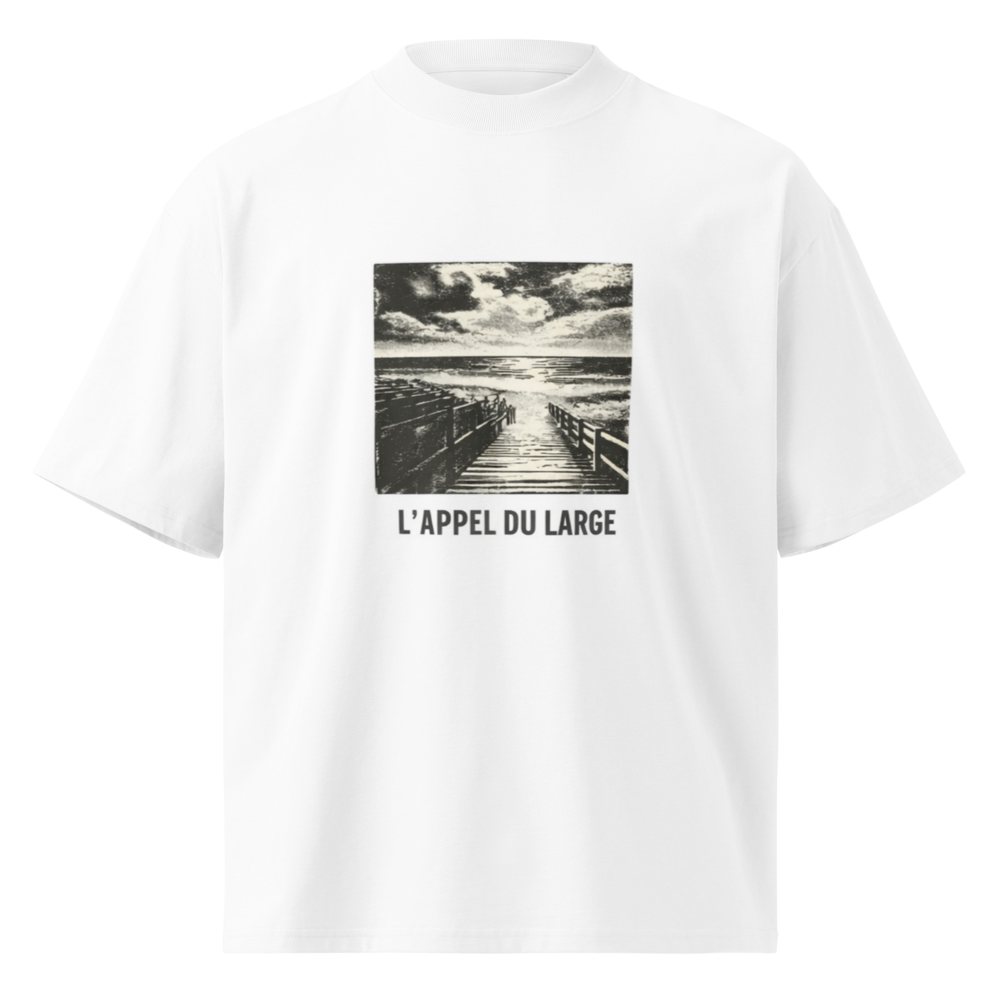 T-shirt col montant écologique unisexe