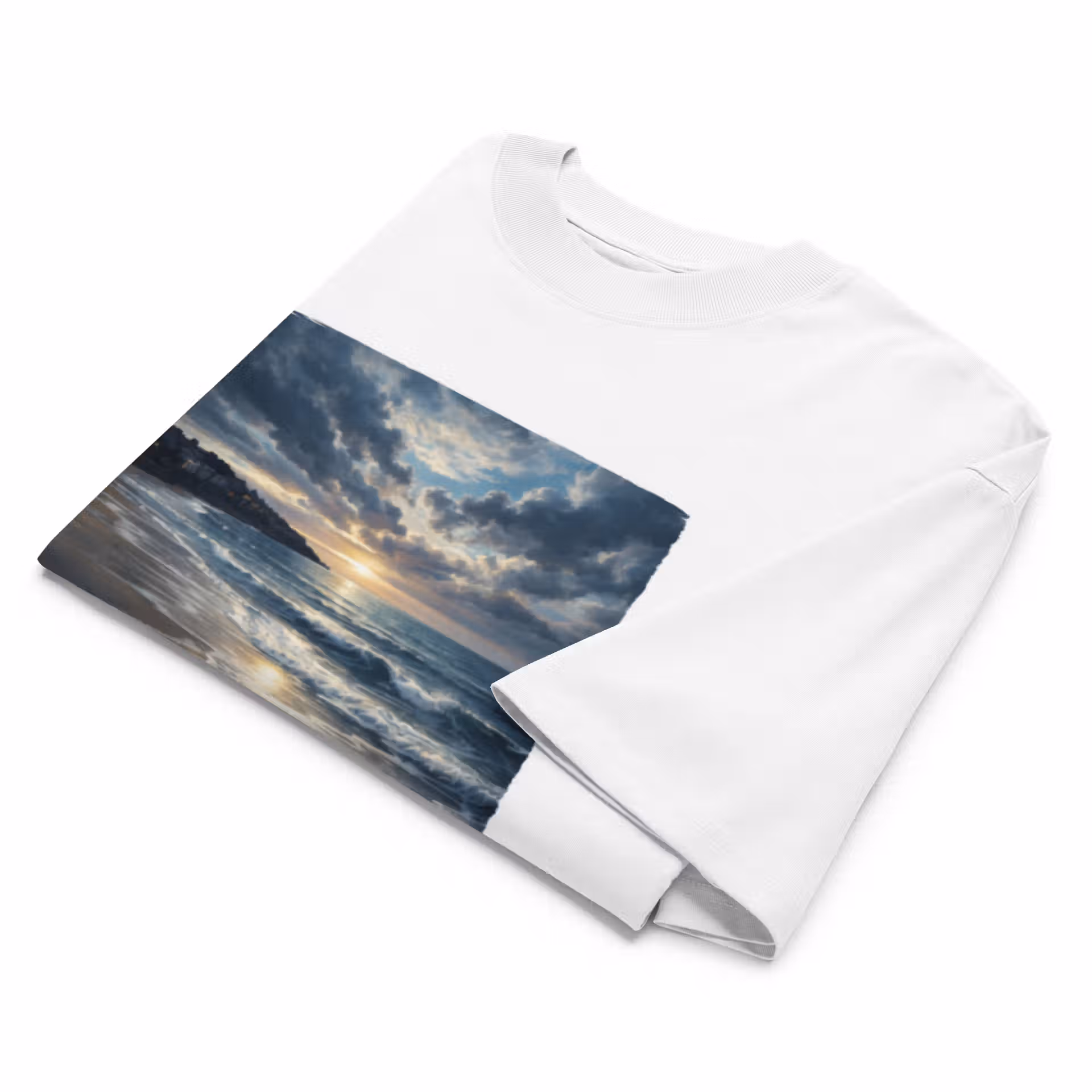 T-shirt col montant écologique unisexe – Image 11