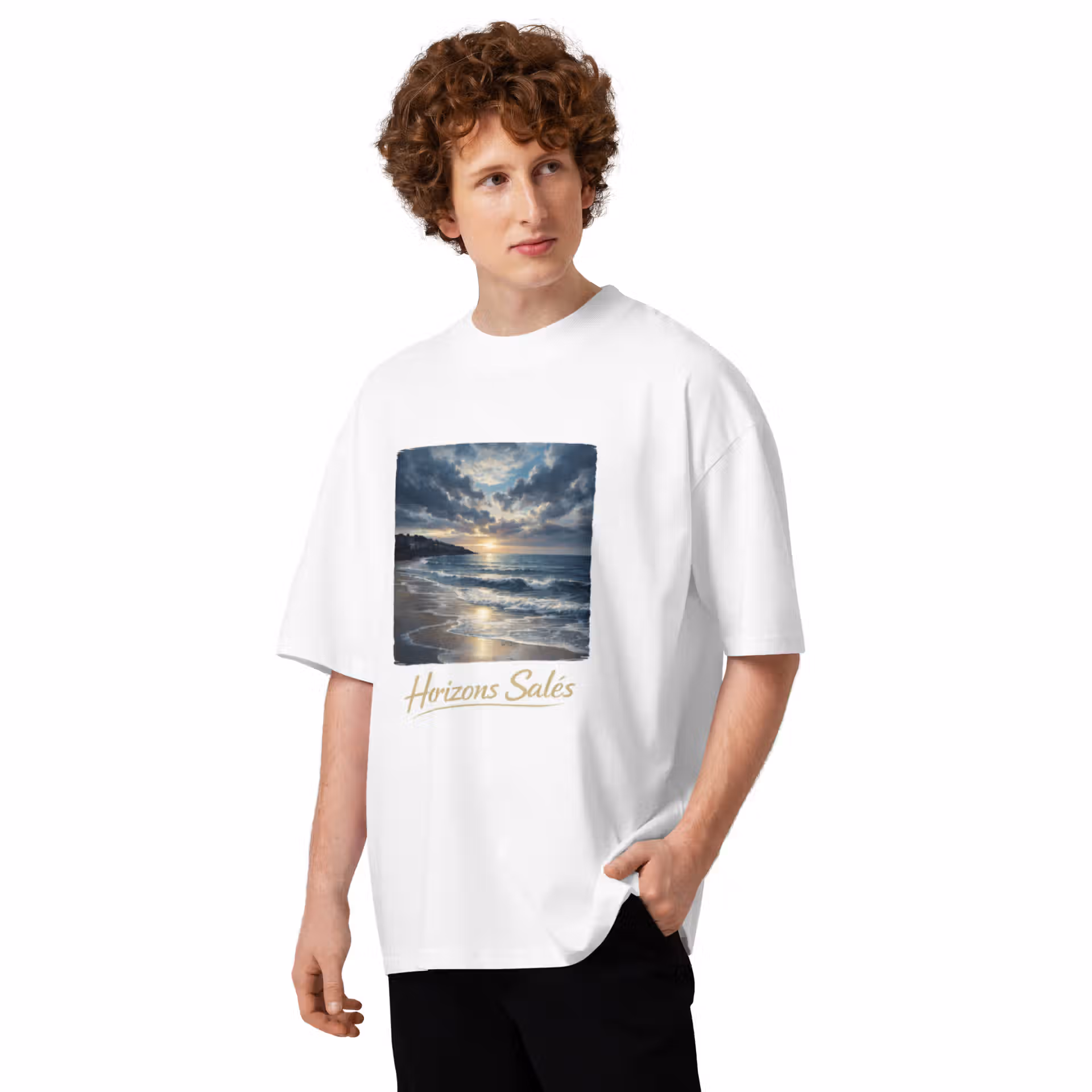 T-shirt col montant écologique unisexe – Image 5