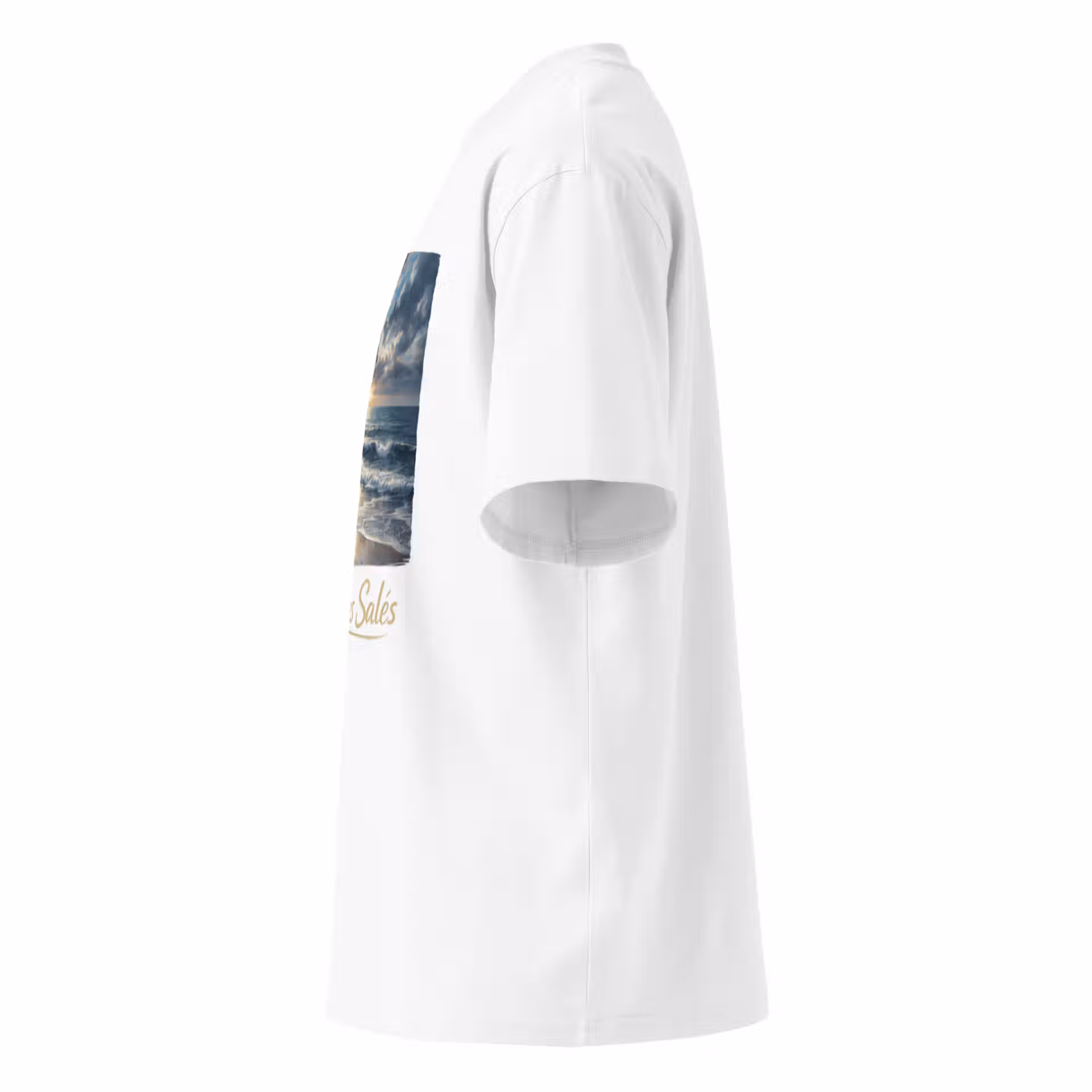 T-shirt col montant écologique unisexe – Image 3