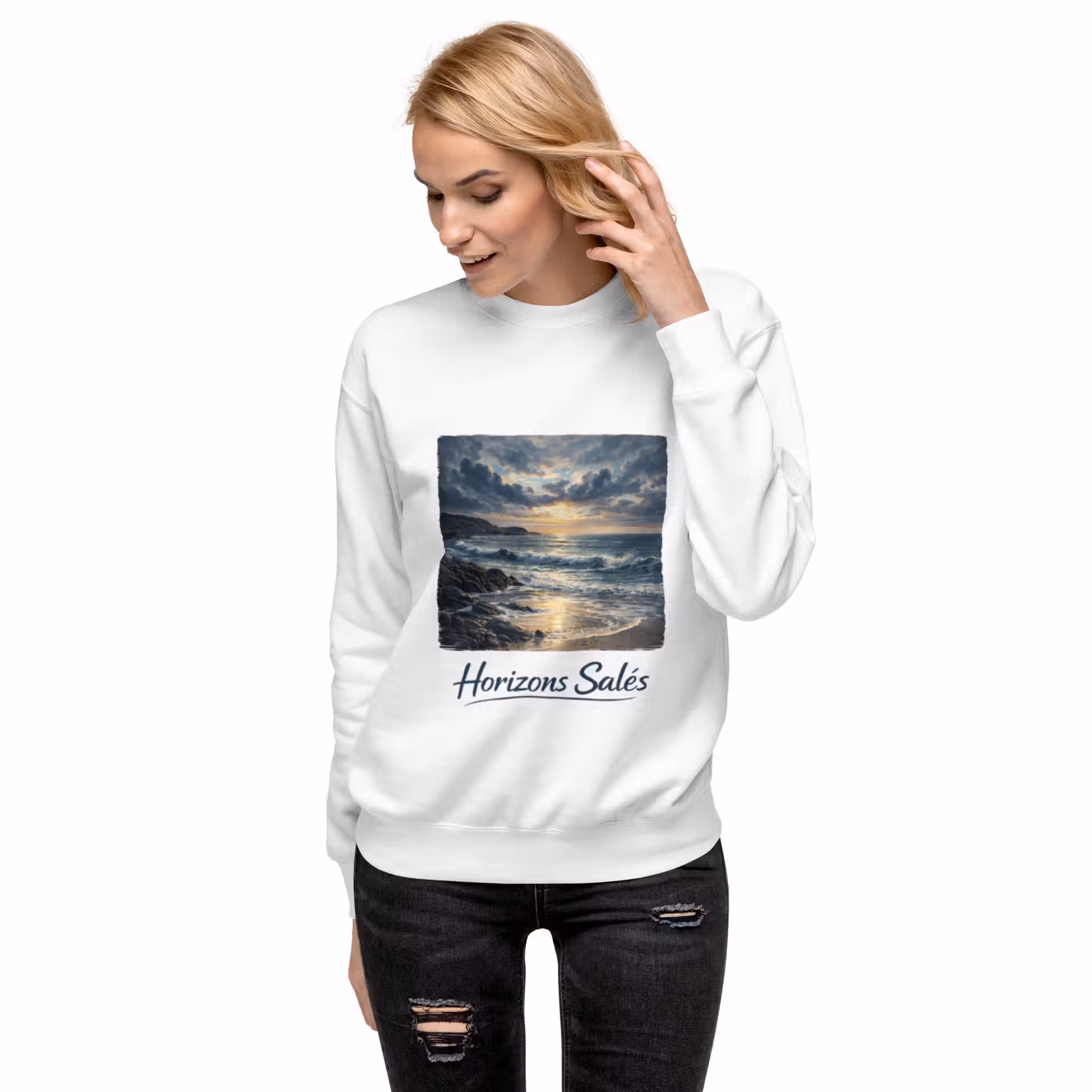 Sweatshirt premium unisexe – Image 11