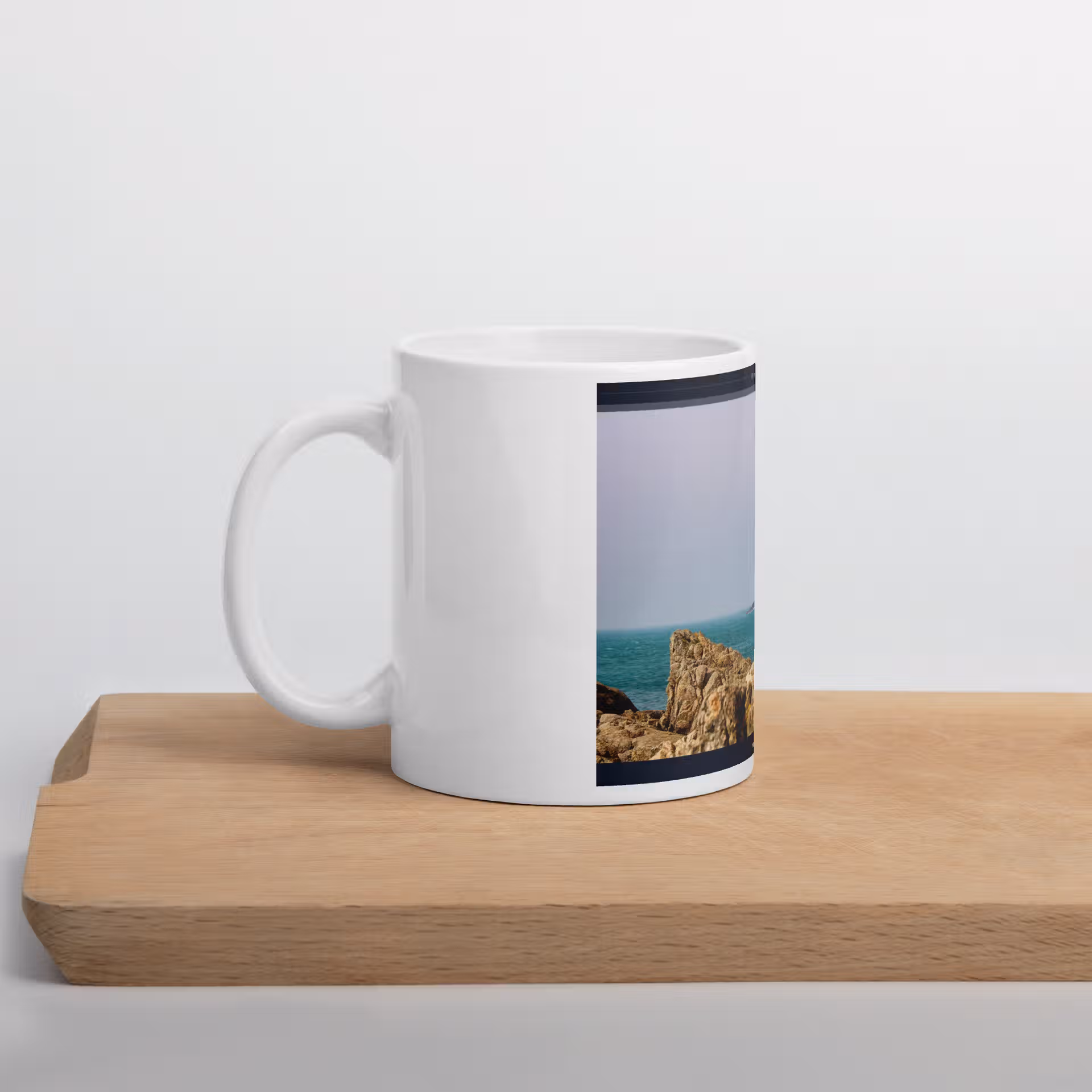 Mug Blanc Brillant - Phare de Goury – Image 22