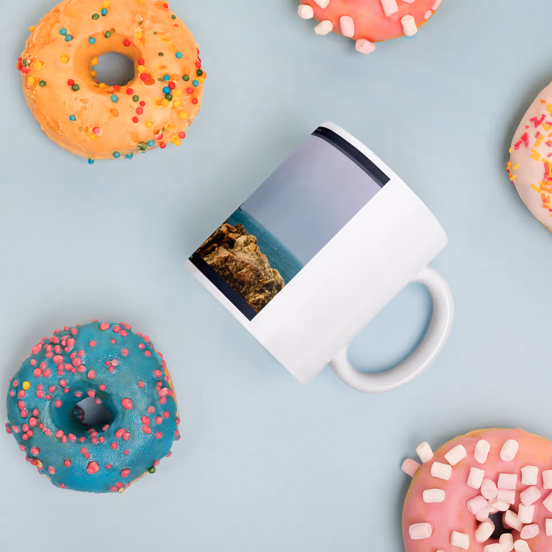 Mug Blanc Brillant - Phare de Goury – Image 24