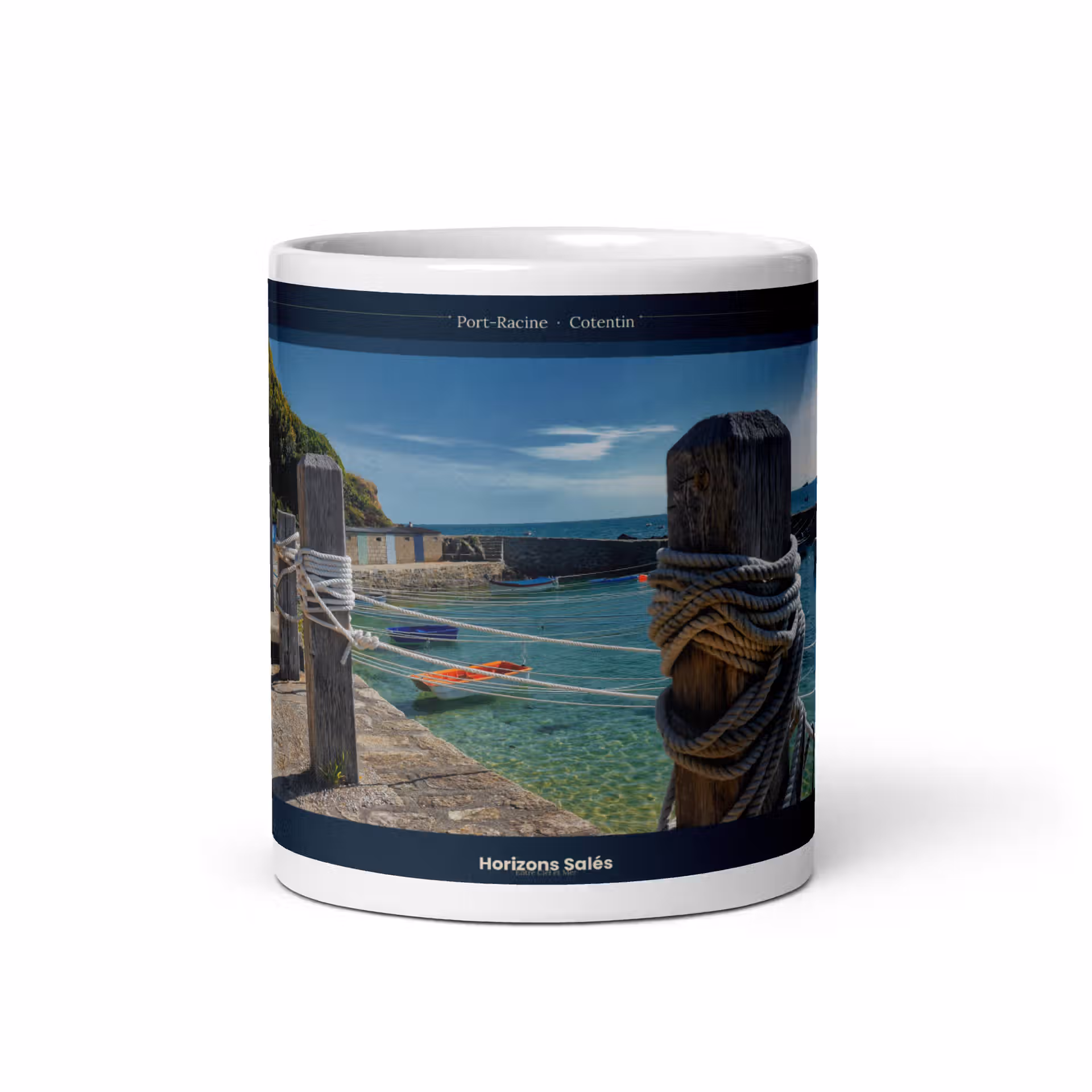 Mug Blanc Brillant - Port Racine