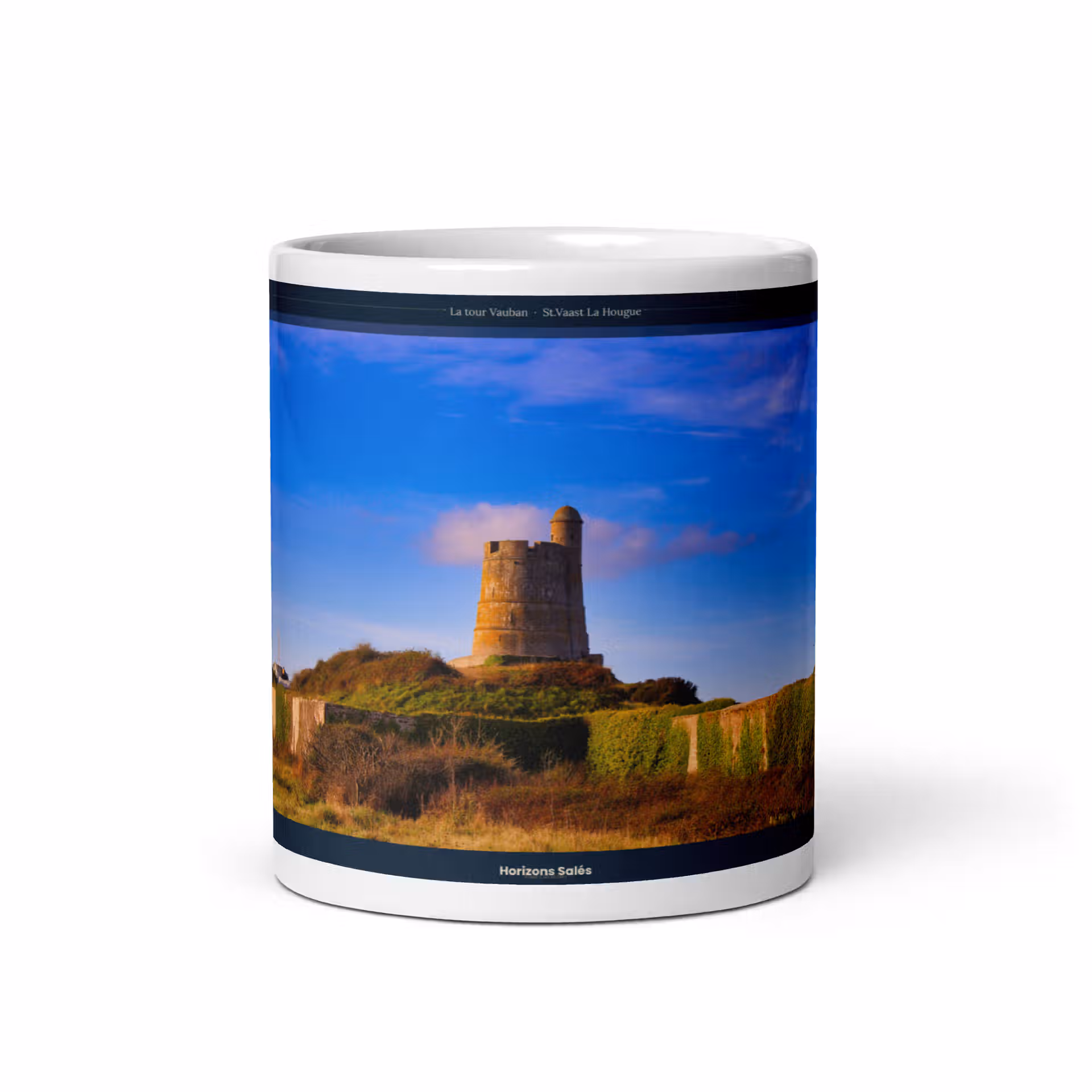 Mug Blanc Brillant - Tour Vauban de St.Vaast La Hougue