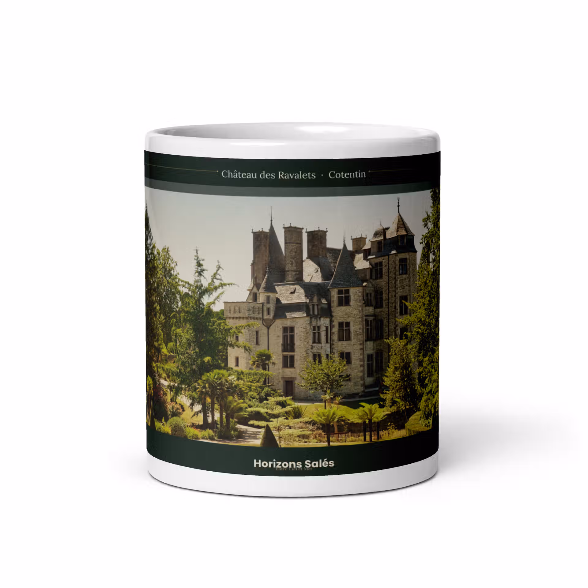 Mug Blanc Brillant - Château des Ravalets