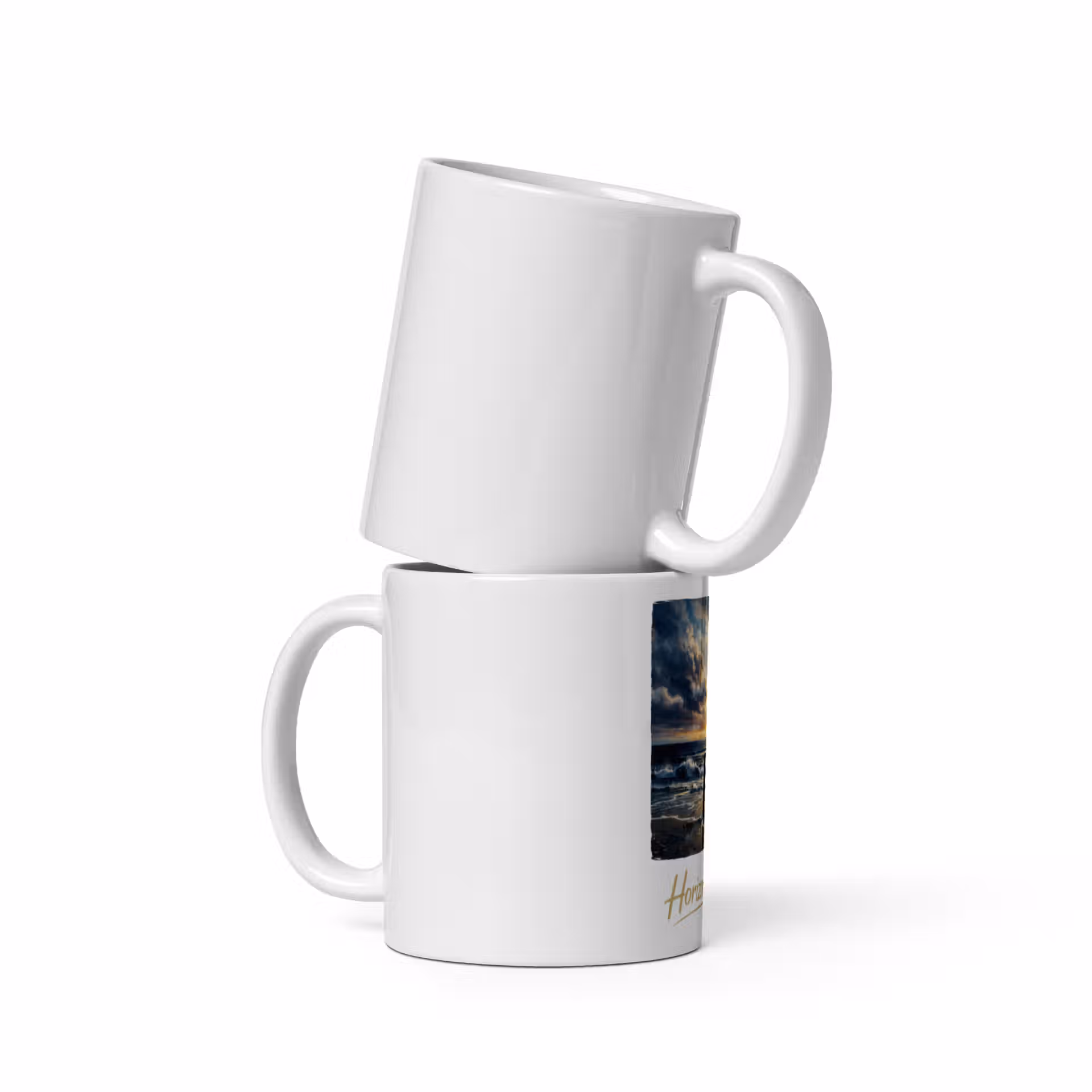 Mug Blanc Brillant – Image 2