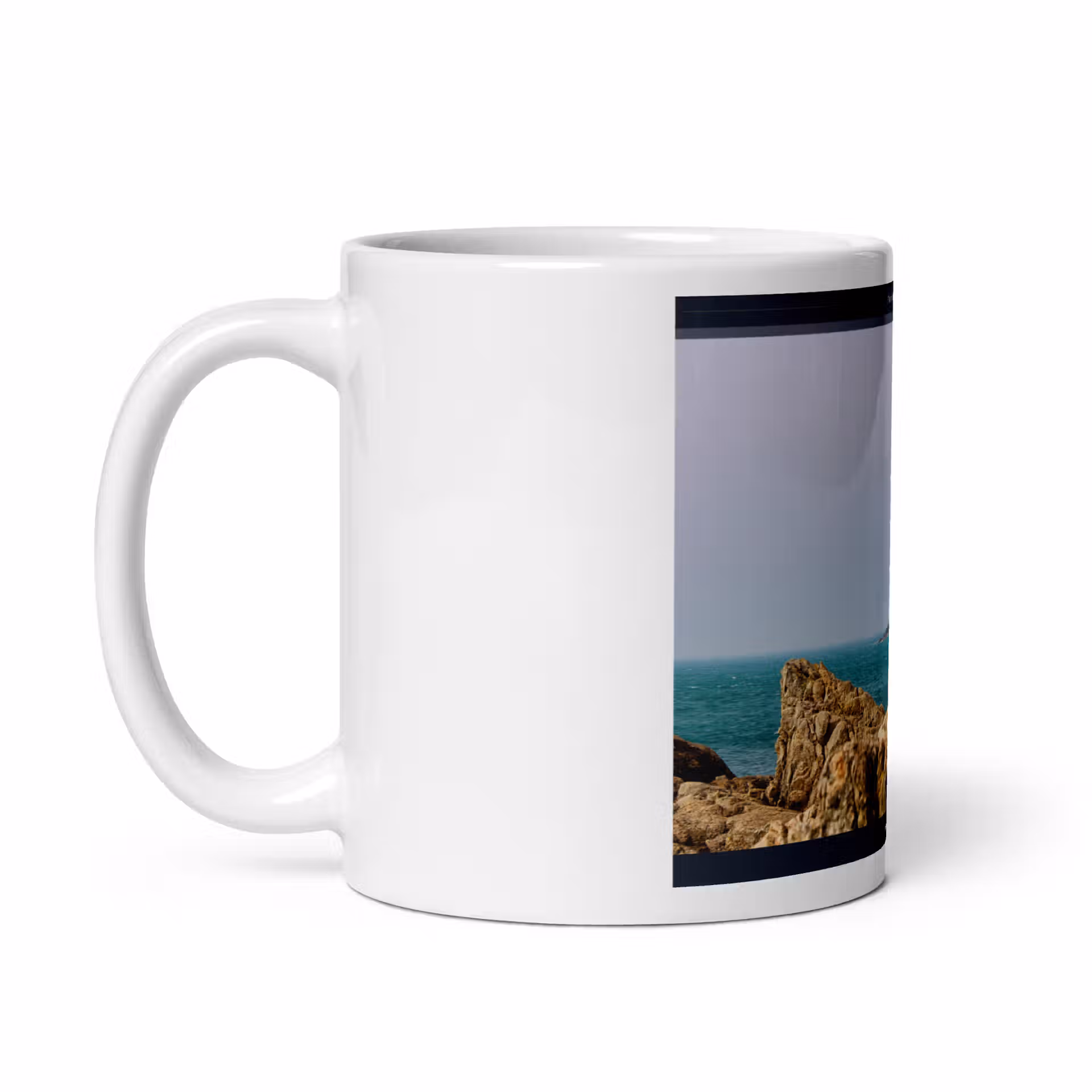 Mug Blanc Brillant - Phare de Goury – Image 6