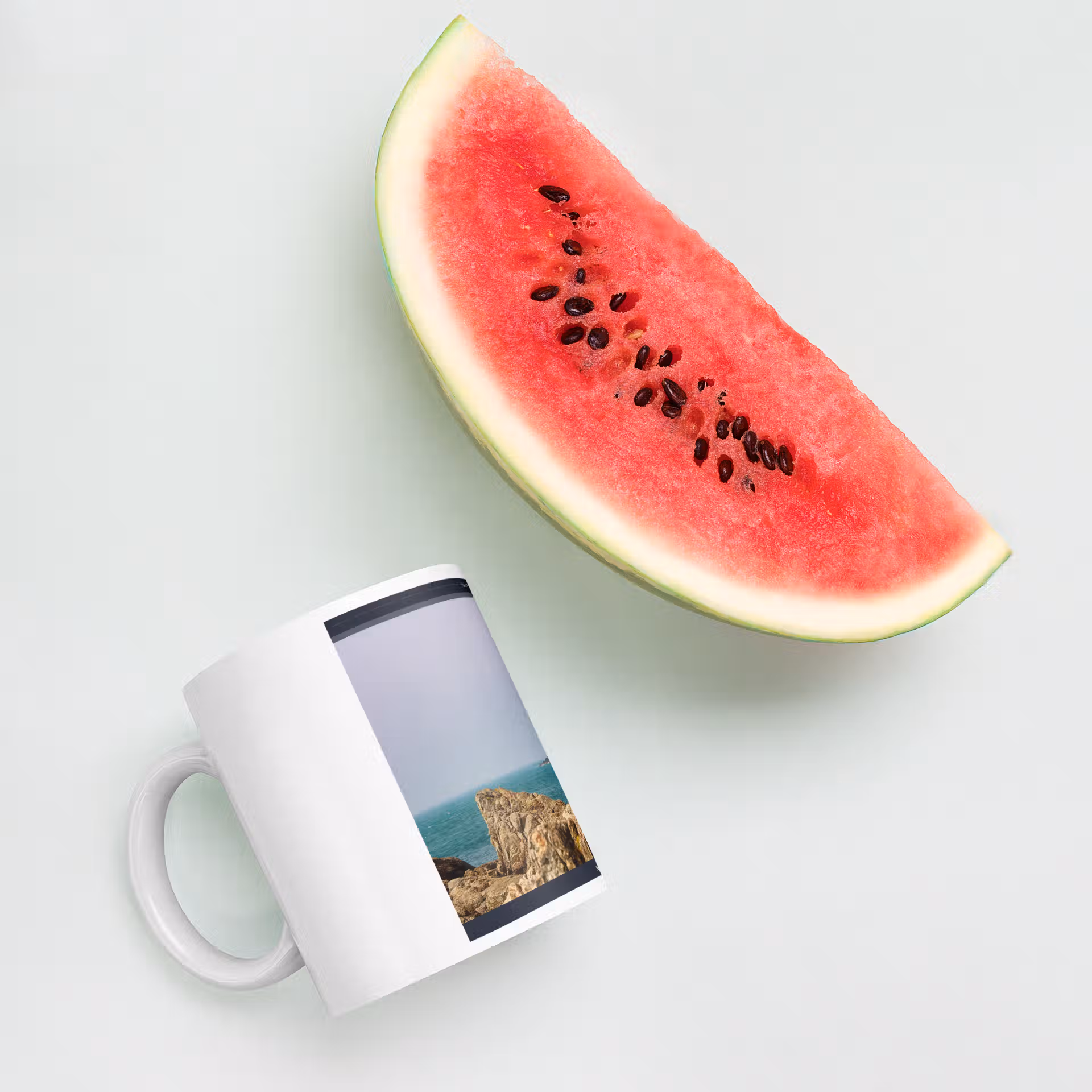 Mug Blanc Brillant - Phare de Goury – Image 26