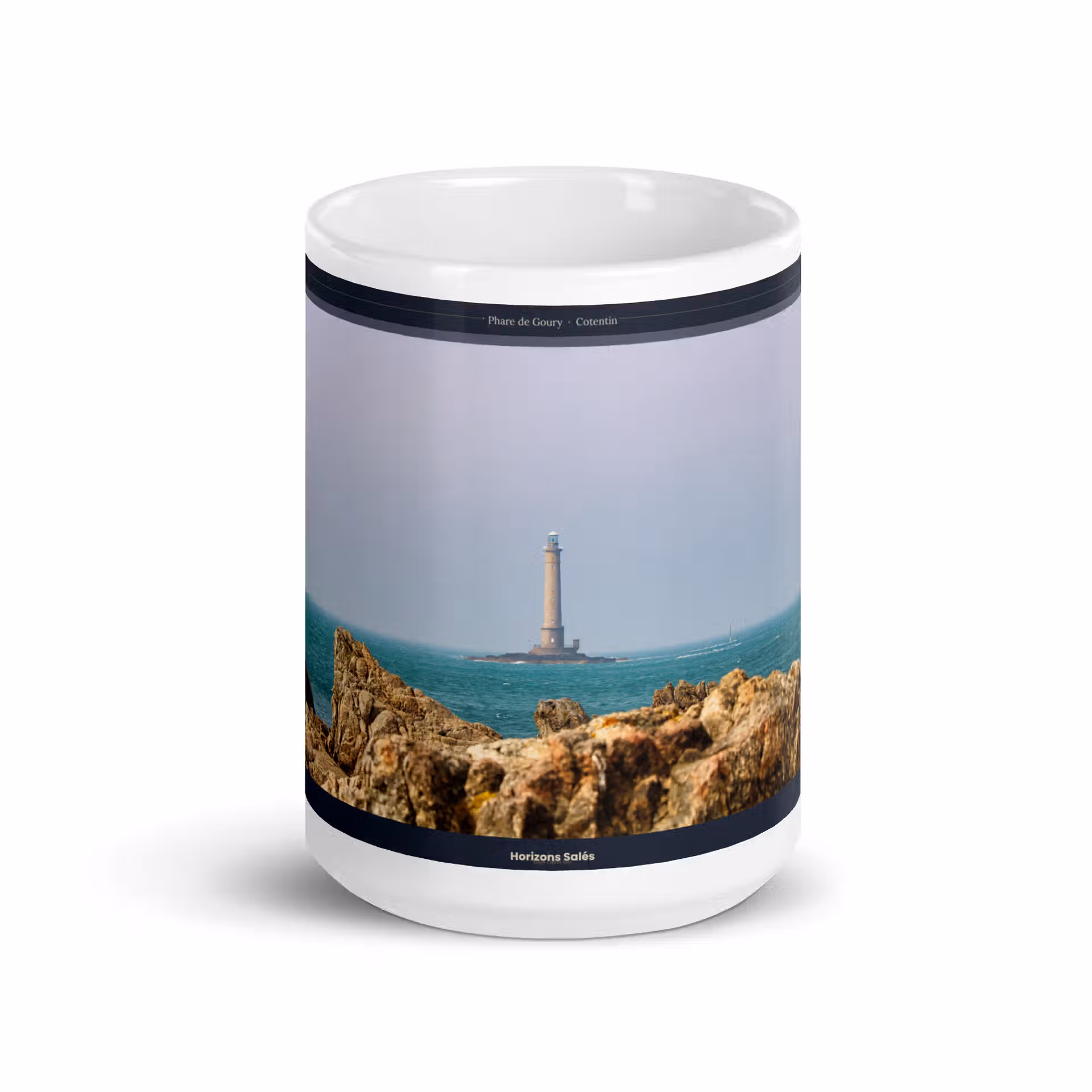 Mug Blanc Brillant - Phare de Goury – Image 9