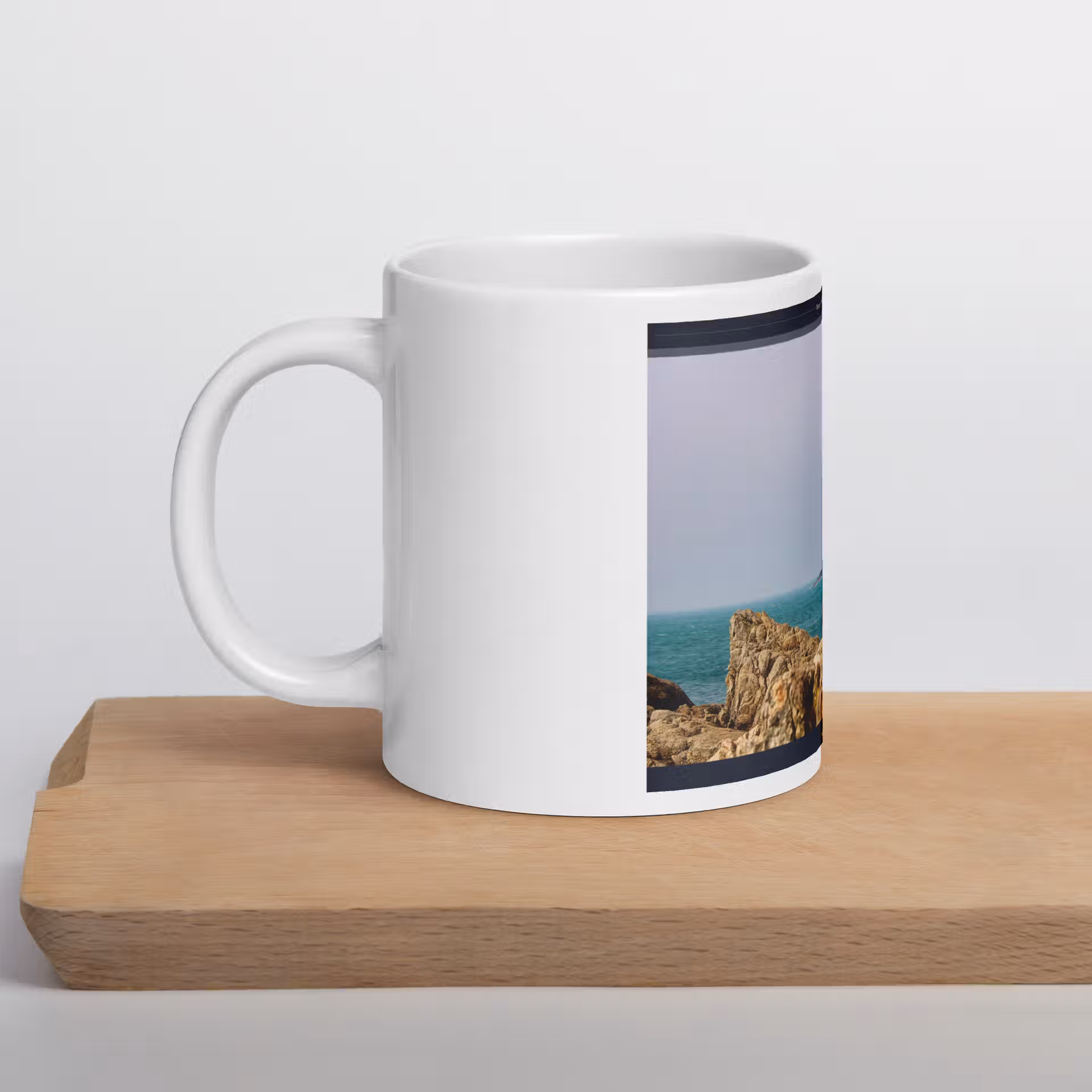 Mug Blanc Brillant - Phare de Goury – Image 30