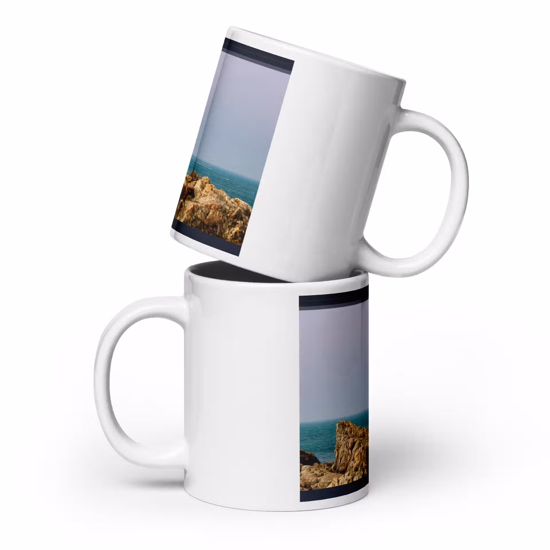 Mug Blanc Brillant - Phare de Goury – Image 4