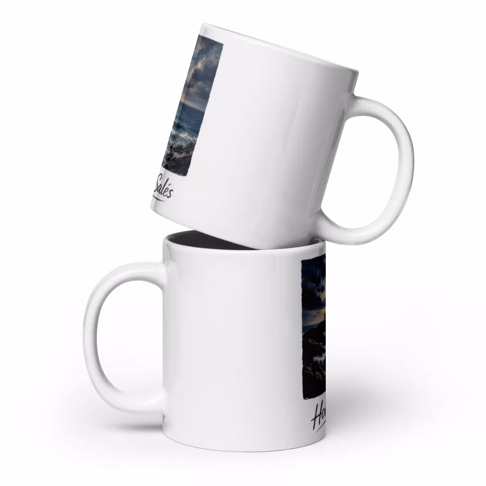 Mug Blanc Brillant – Image 4