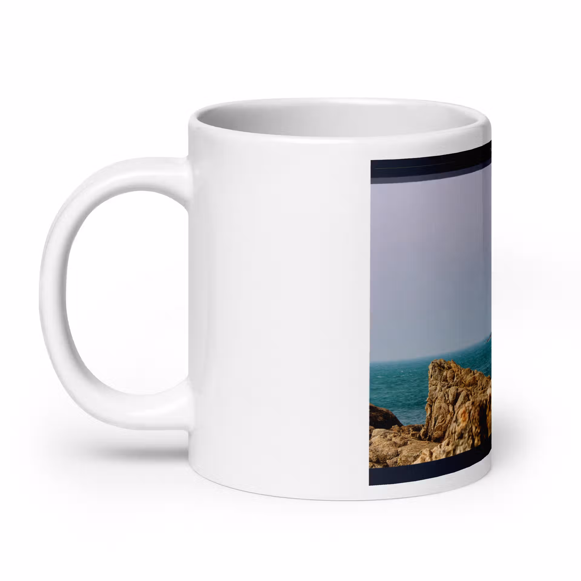 Mug Blanc Brillant - Phare de Goury – Image 11