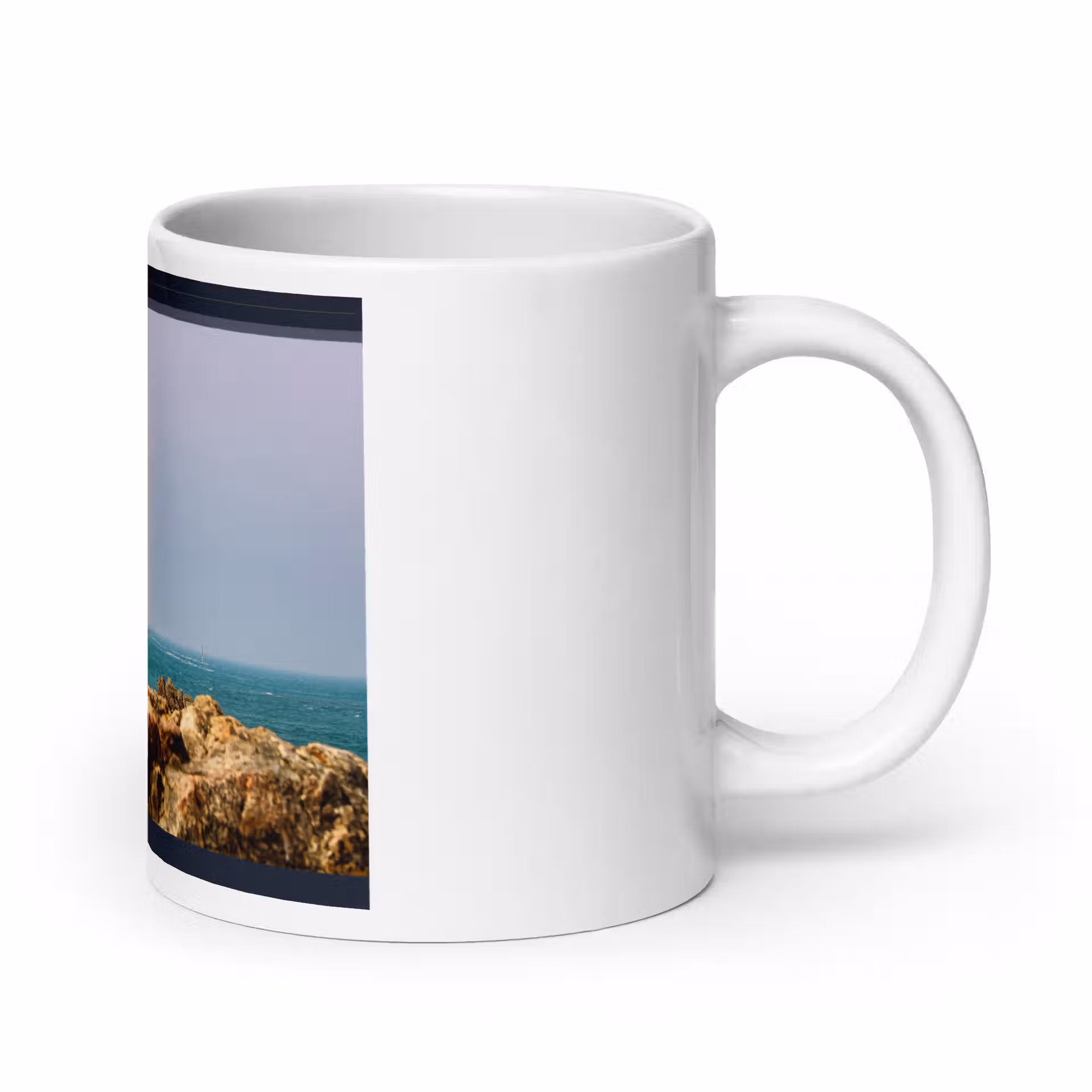 Mug Blanc Brillant - Phare de Goury – Image 10